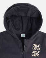 MINI KLUB Boys Graphic Print Zip-Front Hooded Jacket /Sweater - Image 4