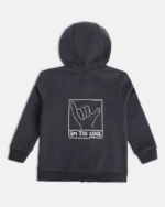 MINI KLUB Boys Graphic Print Zip-Front Hooded Jacket /Sweater - Image 3