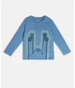 MINI KLUB Blue Cotton Boy's T-Shirt Tees (Pack of 1)