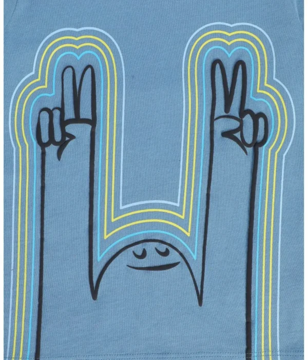 8907095982285_4 MINI KLUB Blue Cotton Boy's T-Shirt Tees (Pack of 1) - Image 4