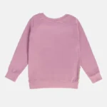 MINI KLUB Girls Graphic Printed Purple Sweatshirt - Image 3