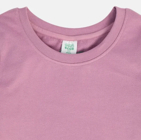 MINI KLUB Girls Graphic Printed Purple Sweatshirt - Image 4