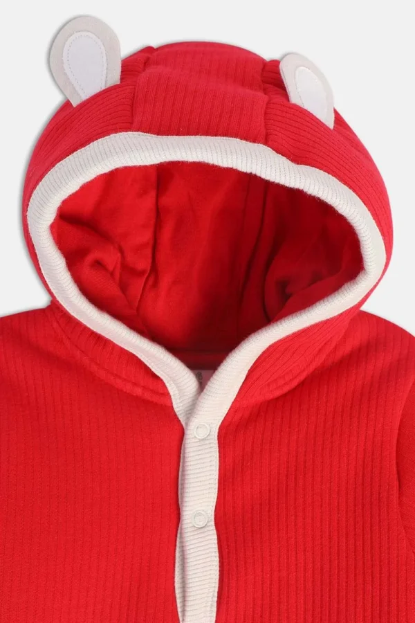 MINI KLUB Casual Red Color Romper For Baby Boys & Girls - Image 3