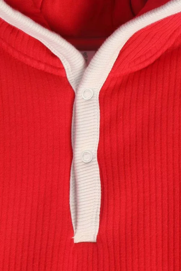 MINI KLUB Casual Red Color Romper For Baby Boys & Girls - Image 4