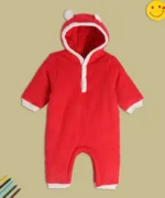 MINI KLUB Casual Red Color Romper For Baby Boys & Girls