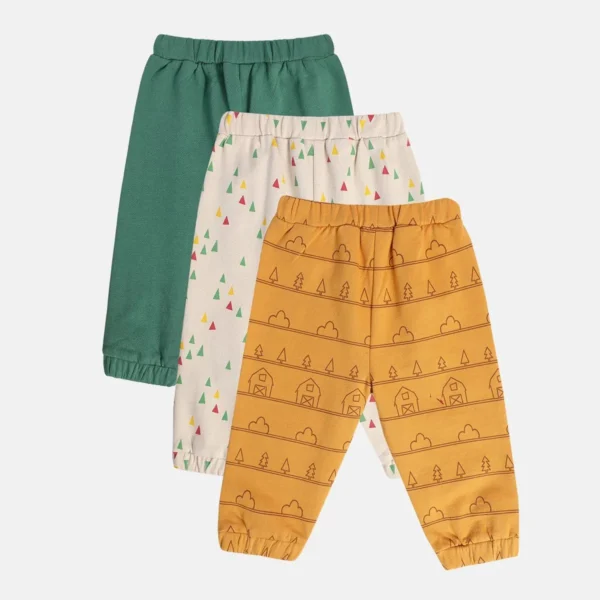 MINI KLUB Multi Color Unisex Pant (PACK OF 3) - Image 6