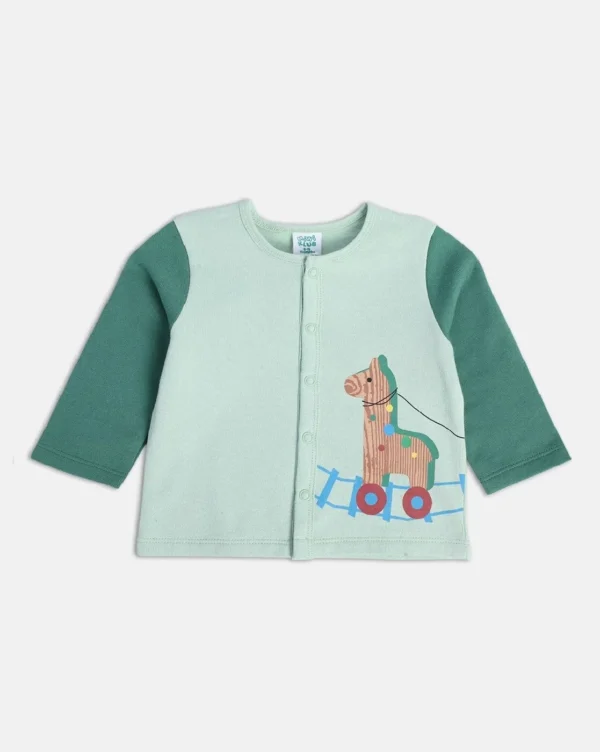 MINI KLUB Blue Multi Front Open Vest (PACK OF 3) - Image 4