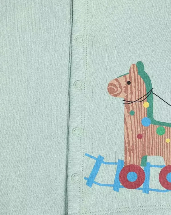 MINI KLUB Blue Multi Front Open Vest (PACK OF 3) - Image 3