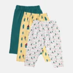 MINI KLUB Multi Color Girls Legging (PACK OF 3)