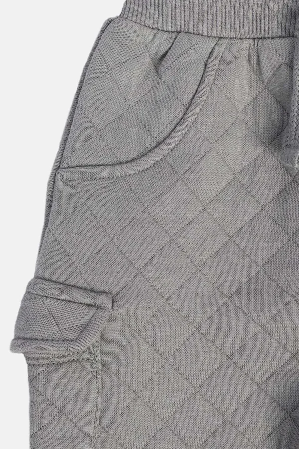 MINI KLUB -Light Grey Solid Full Length Casual Pants - Image 2