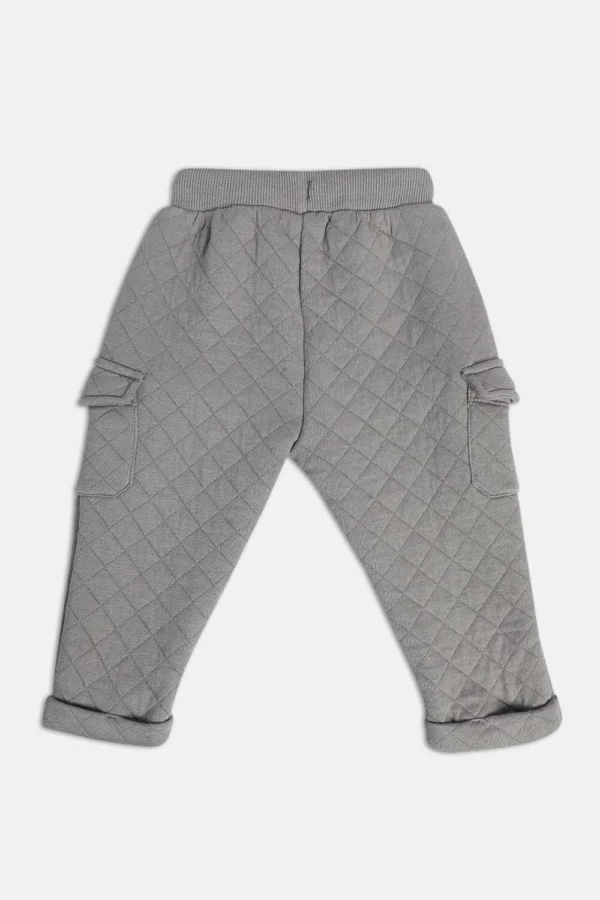 MINI KLUB -Light Grey Solid Full Length Casual Pants - Image 5
