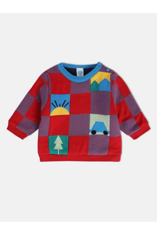 MINI KLUB Multi-Colored Print Sweater For Kids - Image 5