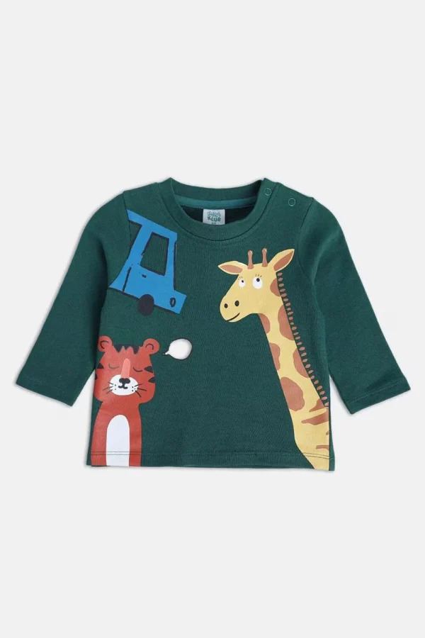 MINI KLUB Multi-Colored Print Full Length Casual Boys Regular Fit Coordinates Set/Pant Set/Kids Combo - Image 3