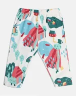 MINI KLUB Girls White Printed Leggings (PACK OF 3) - Image 4