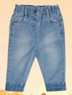 MINI KLUB Girls Clean Look Light Fade Stretchable Blue Jeans Denim Pant