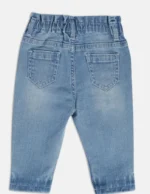 MINI KLUB Girls Clean Look Light Fade Stretchable Blue Jeans Denim Pant - Image 2