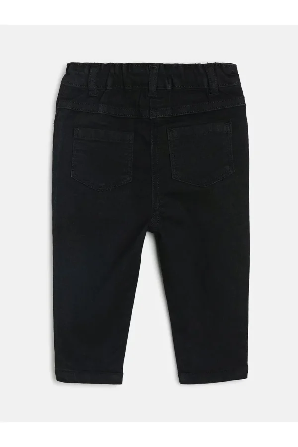 MINI KLUB Black Solid Full Length Casual Girls Regular Fit Jeans Denim Pant - Image 2