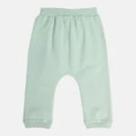 Kids Light Green Printed Knit Bottom Pant (PACK OF 3) - Image 3