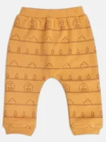 Kids Light Green Printed Knit Bottom Pant (PACK OF 3) - Image 5