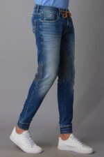 ROOKIES  MEDIUM BLUE JEANS 5 POCKET LOW-RISE ANKLE LENGTH JEANS (SPRINGSTEEN FIT) - Image 4