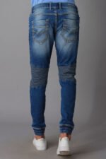 ROOKIES  MEDIUM BLUE JEANS 5 POCKET LOW-RISE ANKLE LENGTH JEANS (SPRINGSTEEN FIT) - Image 3