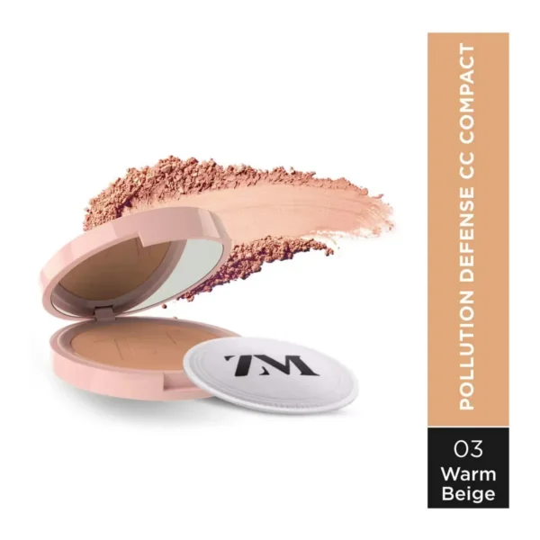 ZM COMPACT 2_1 Zayn & Myza Pollution Defense CC Compact With SPF 30 PA+++ - 03 Warm Beige, 9 gm - Image 1