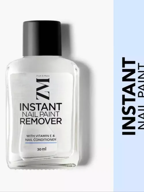 ZM Zayn & Myza Nail Enamel Remover - Transparent 01 | 30 ml | Enriched With Vitamin E | Non Drying Formula | Gentle Nail Polish Remover | Acetone Free | Cruelty Free