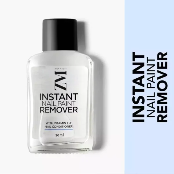 ZM Zayn & Myza Nail Enamel Remover - Transparent 01 | 30 ml | Enriched With Vitamin E | Non Drying Formula | Gentle Nail Polish Remover | Acetone Free | Cruelty Free - Image 1
