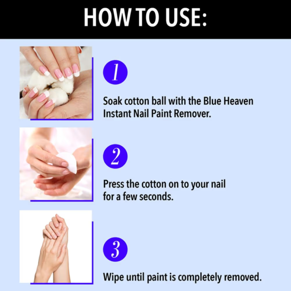 ZM Zayn & Myza Nail Enamel Remover - Transparent 01 | 30 ml | Enriched With Vitamin E | Non Drying Formula | Gentle Nail Polish Remover | Acetone Free | Cruelty Free - Image 3