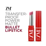 ZM Transfer-Proof Power Matte Bullet Lipstick, Vegan, 3.2 g (Apricot Blush) - Image 2