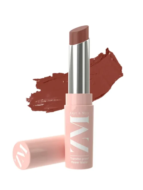 ZM Zayn & Myza Transfer-Proof Power Matte Bullet Lipstick (Vegan, 3.2 g) (Warm Espresso)
