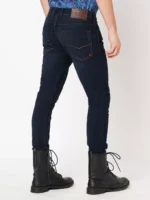ROOKIES DARK BLUE 5 POCKET LOW-RISE ANKLE LENGTH JEANS (SPRINGSTEEN FIT) - Image 3