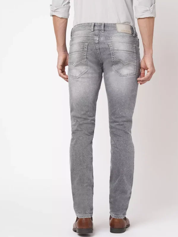 ROOKIES GREY JEANS 5 POCKET MID-RISE JEANS (LENNON) KNIT DENIM - Image 3