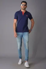 ROOKIES LIGHT BLUE DENIM 5 POCKET LOW-RISE ANKLE LENGTH JEANS (SPRINGSTEEN FIT) - Image 6