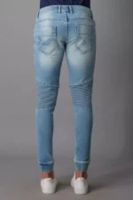 ROOKIES LIGHT BLUE DENIM 5 POCKET LOW-RISE ANKLE LENGTH JEANS (SPRINGSTEEN FIT) - Image 3