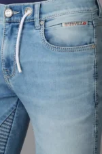 ROOKIES LIGHT BLUE DENIM 5 POCKET LOW-RISE ANKLE LENGTH JEANS (SPRINGSTEEN FIT) - Image 2