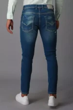 ROOKIES  MEDIUM BLUE JEANS 5 POCKET LOW-RISE ANKLE LENGTH JEANS (SPRINGSTEEN FIT) TORN JEANS - Image 3