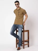 ROOKIES MEDIUM BLUE JEANS 5 POCKET MID-RISE JEANS (LENNON) KNIT DENIM - Image 5