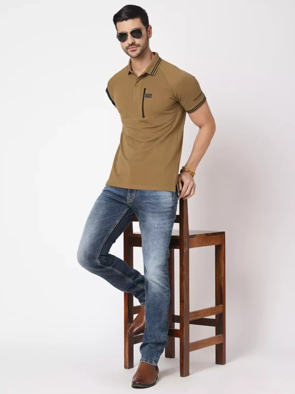 ROOKIES MEDIUM BLUE JEANS 5 POCKET MID-RISE JEANS (LENNON) KNIT DENIM - Image 5