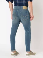 ROOKIES  PETROL BLUE 5 POCKET LOW-RISE ANKLE LENGTH JEANS (SPRINGSTEEN FIT) - Image 3