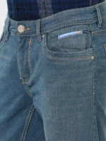 ROOKIES  PETROL BLUE 5 POCKET LOW-RISE ANKLE LENGTH JEANS (SPRINGSTEEN FIT) - Image 2