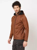 ROOKIES BROWN RUST FULL SLEEVE ATHLEISURE HOODIE ZIPPER JACKET/ SWEAT SHIRT/HOODIE JACKET - Image 5