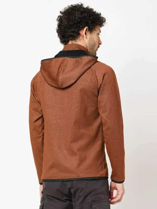 rookies-mens-hoode-57-5-65d30e94f1378 ROOKIES BROWN RUST FULL SLEEVE ATHLEISURE HOODIE ZIPPER JACKET/ SWEAT SHIRT/HOODIE JACKET - Image 4