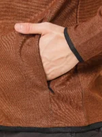 ROOKIES BROWN RUST FULL SLEEVE ATHLEISURE HOODIE ZIPPER JACKET/ SWEAT SHIRT/HOODIE JACKET - Image 2