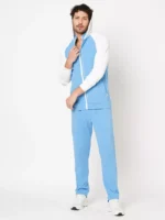 ROOKIES SKY BLUE RUST FULL SLEEVE ATHLEISURE HOODIE ZIPPER JACKET/ SWEAT SHIRT/HOODIE JACKET - Image 5