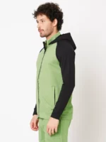 ROOKIES GREEN RUST FULL SLEEVE ATHLEISURE HOODIE ZIPPER JACKET/ SWEAT SHIRT/HOODIE JACKET - Image 5
