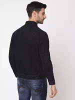 ROOKIES CLASSIC COTTON DENIM JACKET: FULL SLEEVE SLIM FIT DARK BLUE JACKET - Image 2