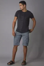 ROOKIES BLACK HALF SLEEVE ROUND NECK TEE/BLACK TSHIRT FOR MEN - Image 5