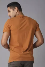 ROOKIES LIGHT CHOCOLATE HALF SLEEVE ROUND NECK TEE/BROWN TSHIRT FOR MEN - Image 3