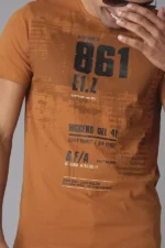 ROOKIES LIGHT CHOCOLATE HALF SLEEVE ROUND NECK TEE/BROWN TSHIRT FOR MEN - Image 2